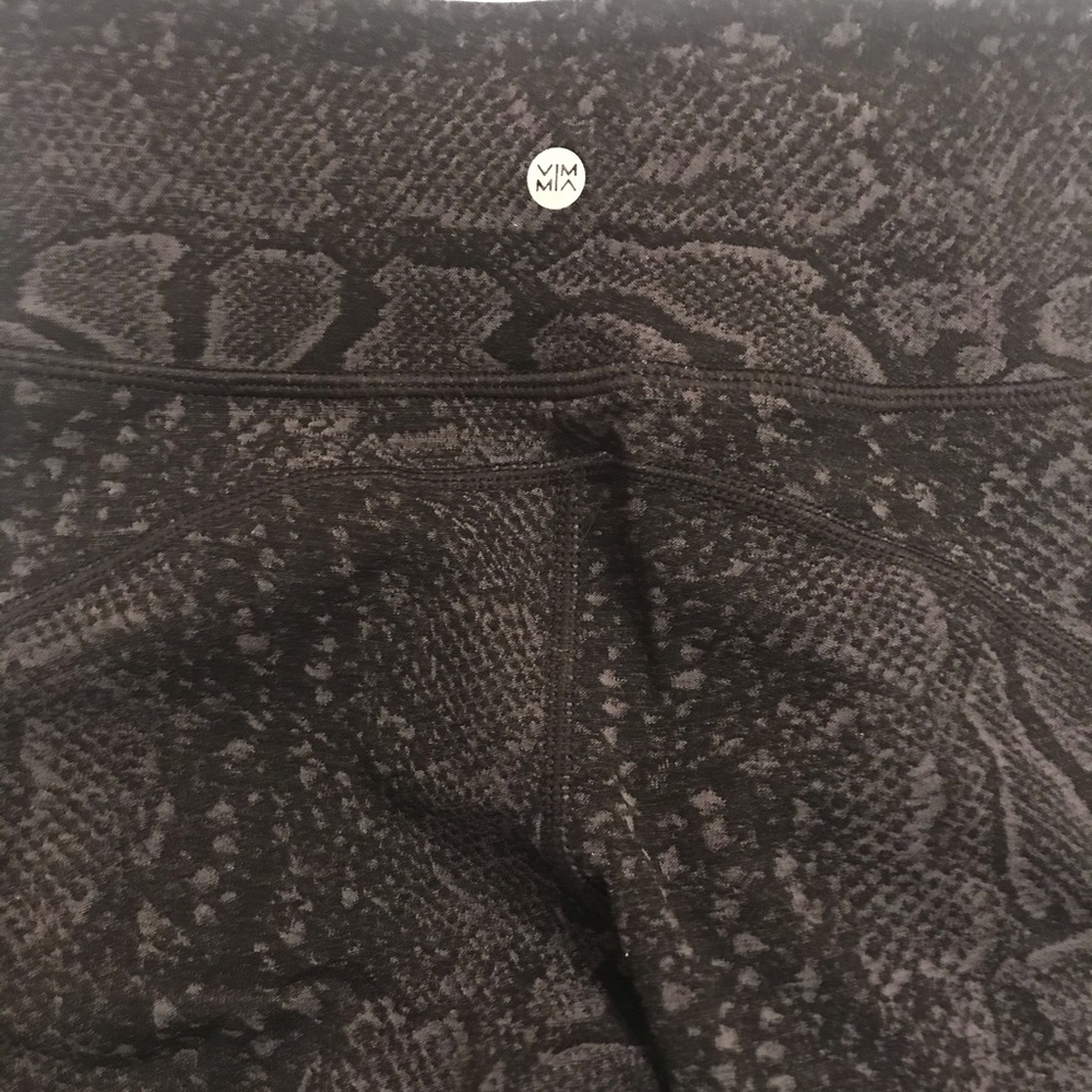 Vimmia black snakeskin legging, Sz XS